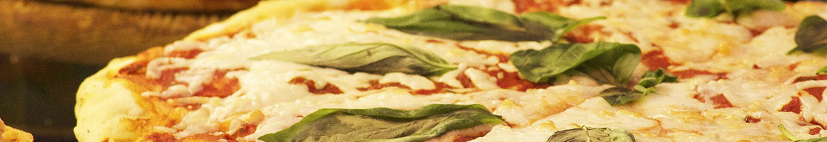 Eating Italian Pizza at Polcari's Restaurant restaurant in Woburn, MA.